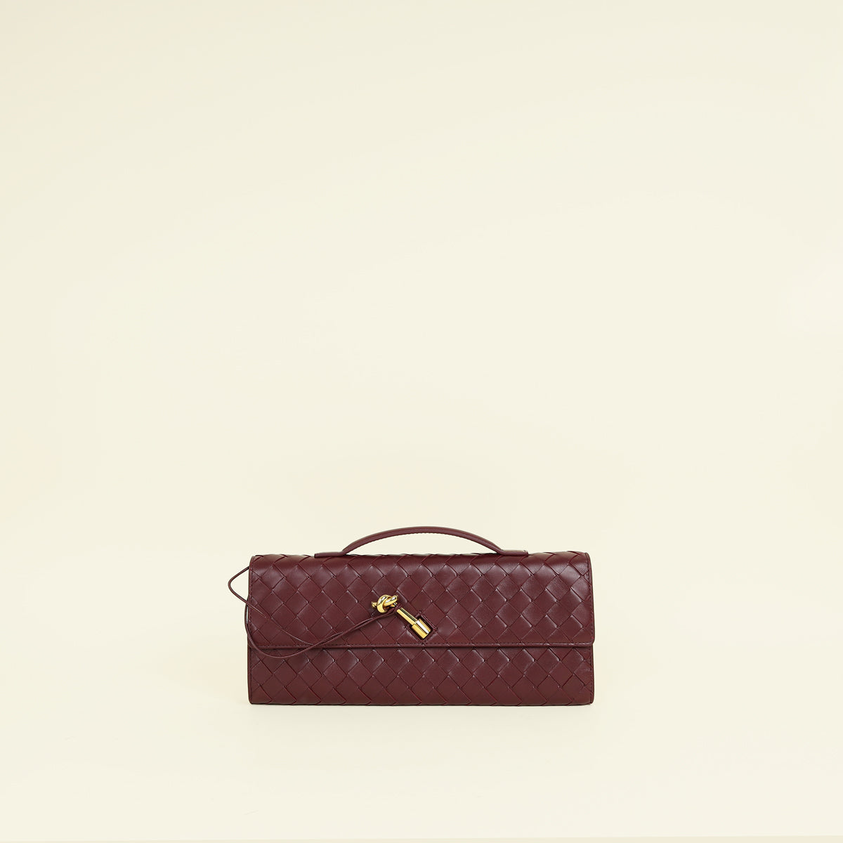 Bottega Veneta Barolo Intrecciato Andiamo Clutch