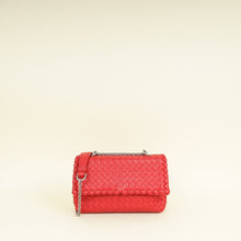 Bottega Veneta Red Intrecciato Olimpia Bag