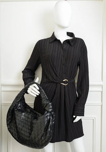 Bottega Veneta Black Intrecciato Nappa Classic Jodie Bag