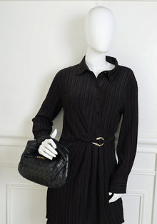 Bottega Veneta Black Intrecciato Nappa Jodie Mini Bag