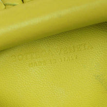 Bottega Veneta Lime Green Intrecciato Mini Pouch