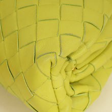 Bottega Veneta Lime Green Intrecciato Mini Pouch