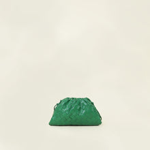 Bottega Veneta Green Intrecciato Leather Mini Pouch Bag