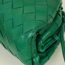 Bottega Veneta Green Intrecciato Leather Mini Pouch Bag