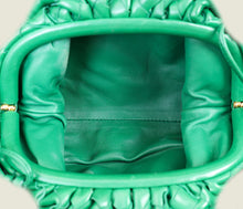 Bottega Veneta Green Intrecciato Leather Mini Pouch Bag