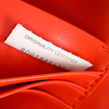 Bottega Veneta Orange Red Intrecciato Nappa Andiamo Clutch