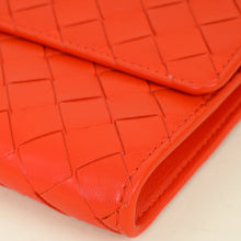 Bottega Veneta Orange Red Intrecciato Nappa Andiamo Clutch