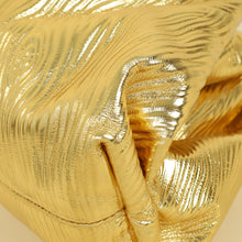 Bottega Veneta Metallic Gold Bark The Pouch