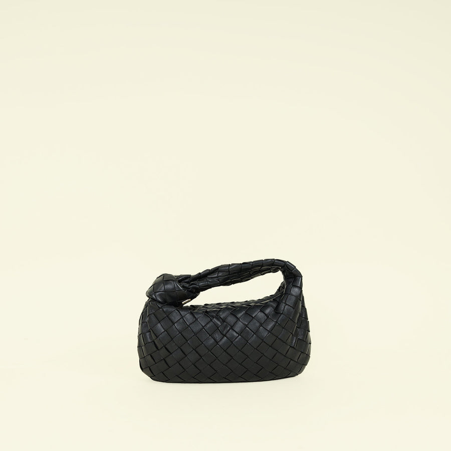 Bottega Veneta Black Intrecciato Nappa Jodie Mini Bag