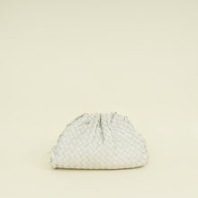 Bottega Veneta Plaster White Intrecciato The Pouch Clutch Bag