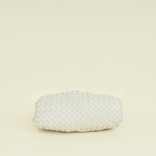 Bottega Veneta Plaster White Intrecciato The Pouch Clutch Bag