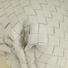Bottega Veneta Plaster White Intrecciato The Pouch Clutch Bag