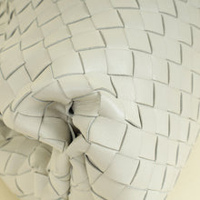 Bottega Veneta Plaster White Intrecciato The Pouch Clutch Bag