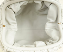 Bottega Veneta Plaster White Intrecciato The Pouch Clutch Bag
