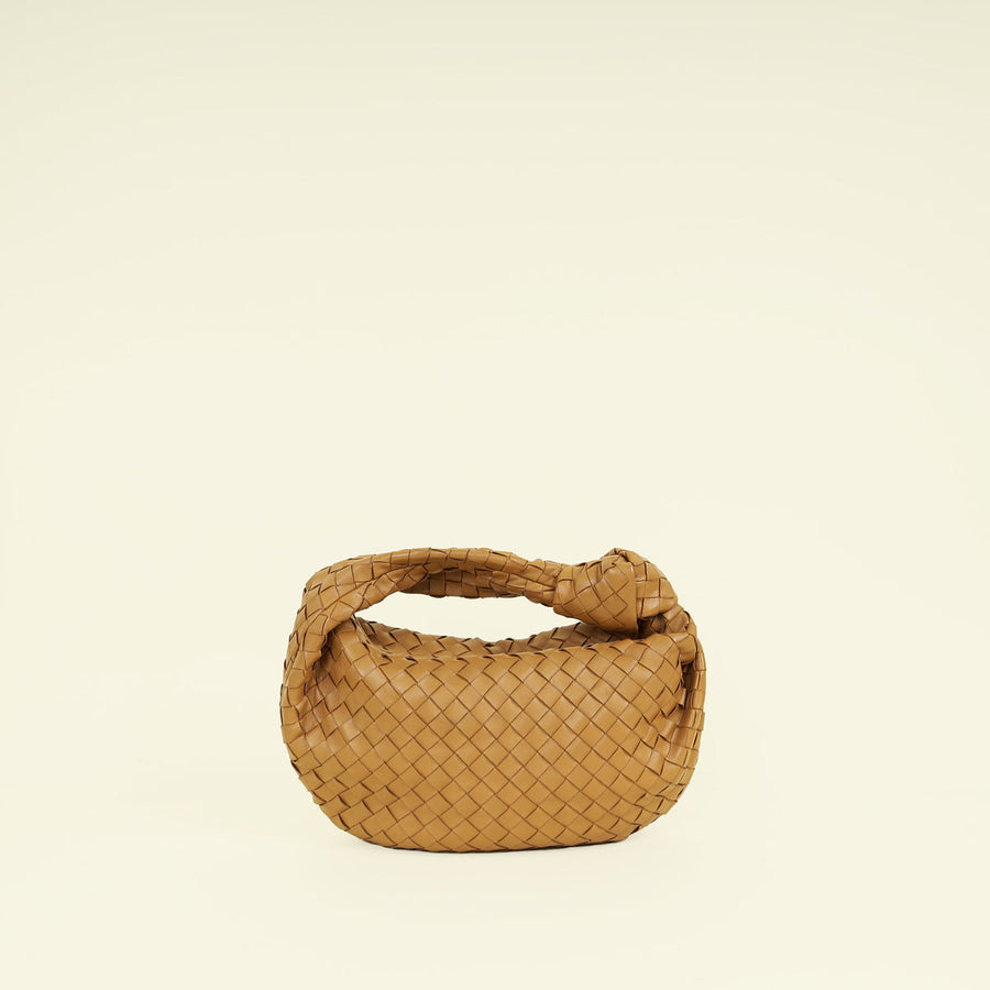Bottega Veneta Camel Intrecciato Nappa Jodie Small Bag