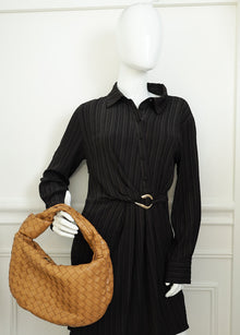 Bottega Veneta Camel Intrecciato Nappa Jodie Small Bag