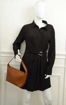Bottega Veneta Brown Intrecciato Nappa Mini Wallace Bag