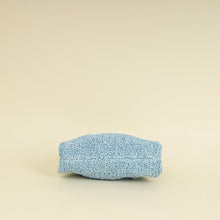 Bottega Veneta Light Blue Curly Raffia Mini Pouch Bag