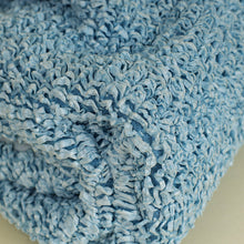 Bottega Veneta Light Blue Curly Raffia Mini Pouch Bag