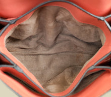 Bottega Veneta Coral Orange Mini Piazza Top Handle Bag