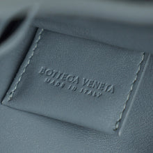 Bottega Veneta Grey Intrecciato Nappa Half Zip Pouch