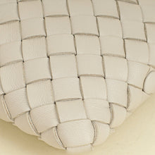 Bottega Veneta Ivory Intrecciato Zipped Pouch on Strap