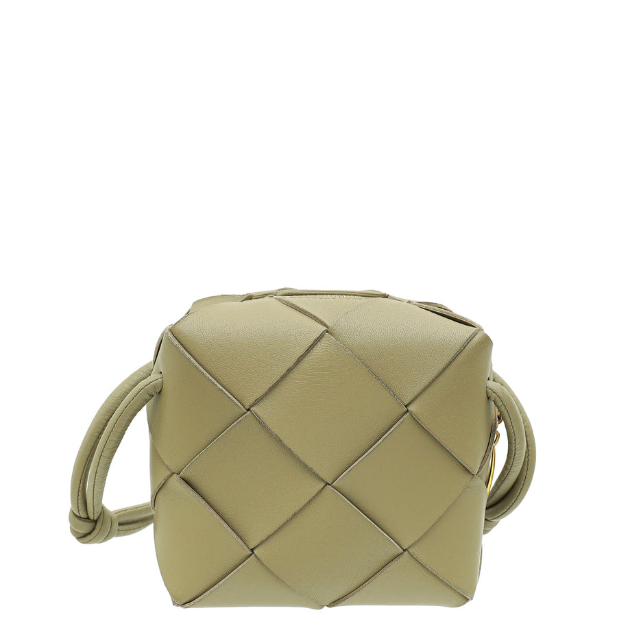 Bottega Veneta Travertine Intrecciato Nappa Cassette Camera Small Bag