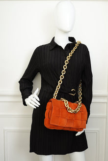 Bottega Veneta Orange Padded Chain Cassette Bag
