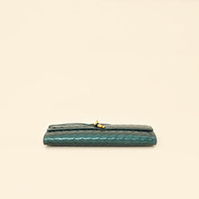 Bottega Veneta Metallic Emerald Intrecciato Andiamo Clutch