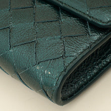 Bottega Veneta Metallic Emerald Intrecciato Andiamo Clutch