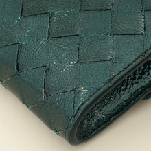 Bottega Veneta Metallic Emerald Intrecciato Andiamo Clutch