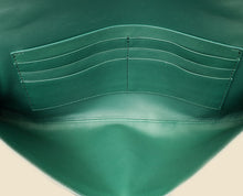 Bottega Veneta Metallic Emerald Intrecciato Andiamo Clutch
