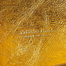 Bottega Veneta Metallic Gold Intrecciato Andiamo Clutch