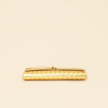 Bottega Veneta Metallic Gold Intrecciato Andiamo Clutch
