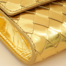 Bottega Veneta Metallic Gold Intrecciato Andiamo Clutch