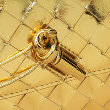Bottega Veneta Metallic Gold Intrecciato Andiamo Clutch