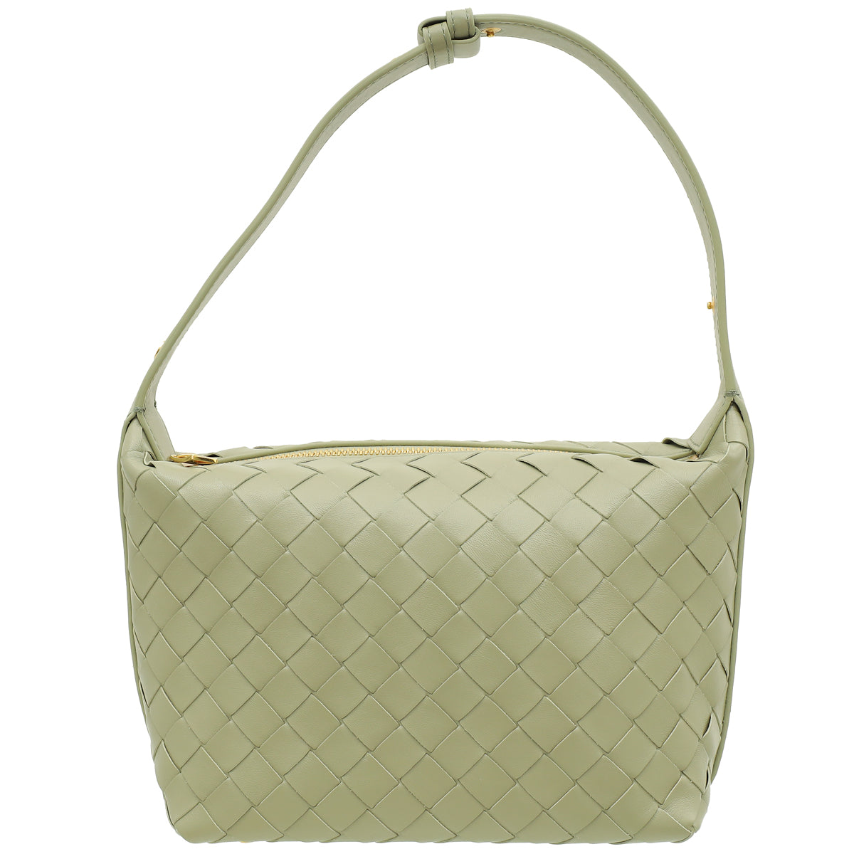 Bottega Veneta Travertine Intrecciato Wallace Mini Bag