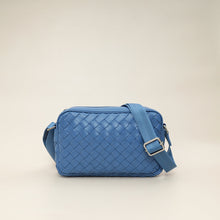 Bottega Veneta Blue Intrecciato Men's Classic Camera Bag