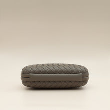 Bottega Veneta Greige Knot Intrecciato Chain Clutch Bag