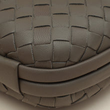 Bottega Veneta Greige Knot Intrecciato Chain Clutch Bag