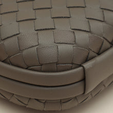Bottega Veneta Greige Knot Intrecciato Chain Clutch Bag