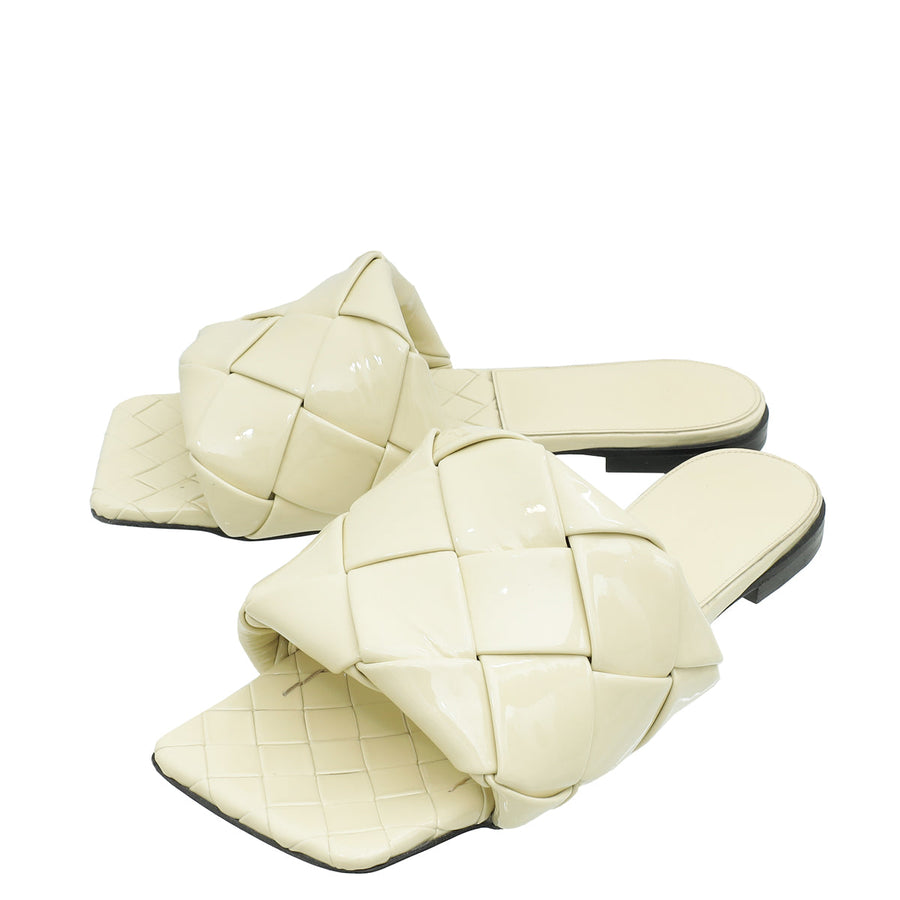 Bottega Veneta Butter Ultra Gloss Lido Flat Sandal 37