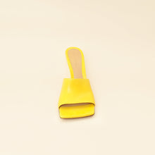 Bottega Veneta Yellow Stretch Heeled Mule 38.5