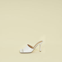 Bottega Veneta White Stretch Heeled Mules 39.5