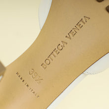 Bottega Veneta White Stretch Heeled Mules 39.5