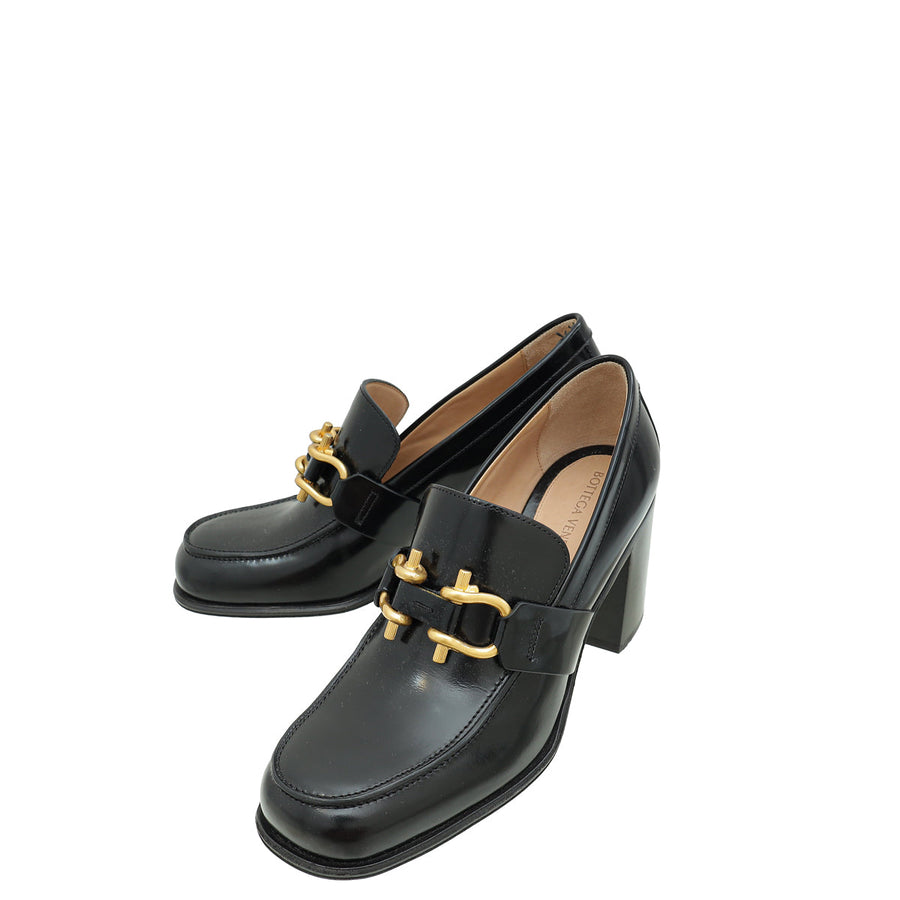 Bottega Veneta Black Monsieur 100 Pumps 39