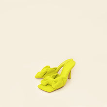 Bottega Veneta Kiwi Terry Fabric Bow Slide Sandals 39