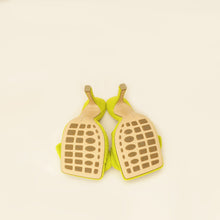 Bottega Veneta Kiwi Terry Fabric Bow Slide Sandals 39