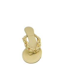 Bottega Veneta Beige Braided Chain Thong Sandal 40