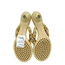 Bottega Veneta Beige Braided Chain Thong Sandal 40